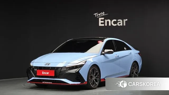 Hyundai Avante (CN7) 2021 Небесно-голубой из Кореи