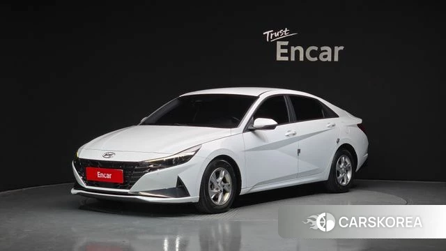 Hyundai Avante (CN7) 2021 Белый из Кореи