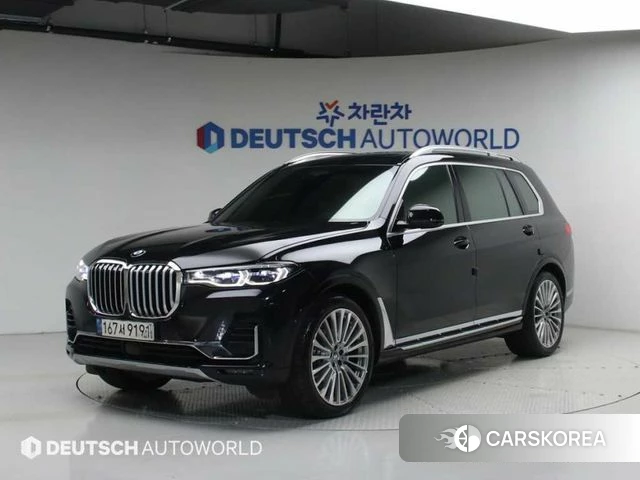BMW X7 (G07) 2021 Черный из Кореи