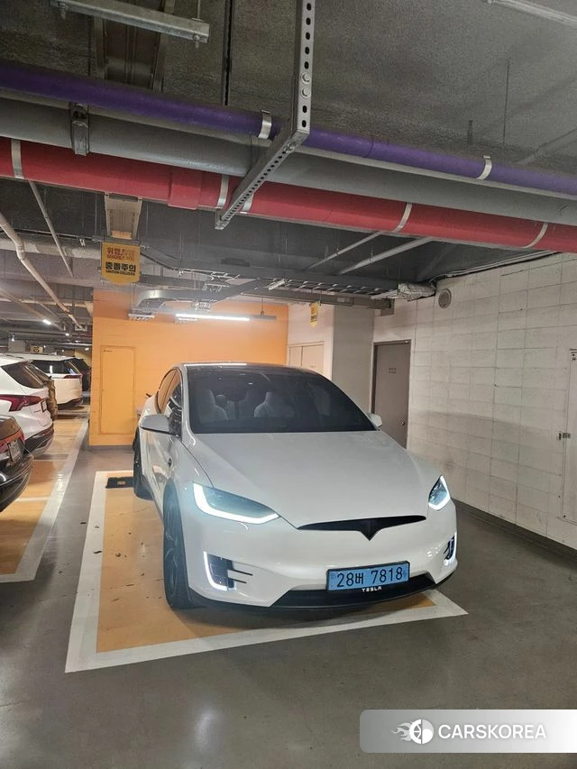 Tesla Model X 2018 Белый из Кореи