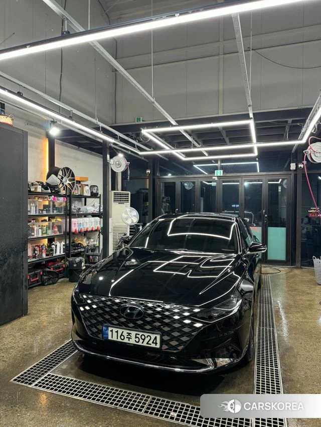 Hyundai The New Grandeur IG Hybrid 2021 Черный из Кореи