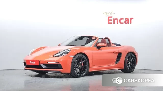 Porsche 718 Boxster 2019 Оранжевый из Кореи