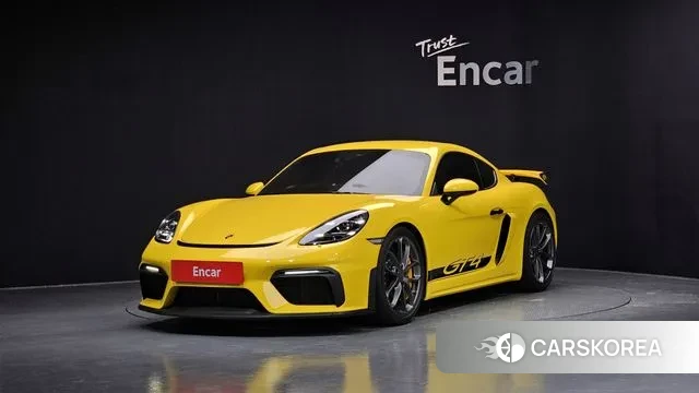 Porsche 718 Cayman 2020 Желтый из Кореи