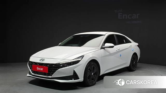 Hyundai Avante (CN7) 2023 Белый из Кореи