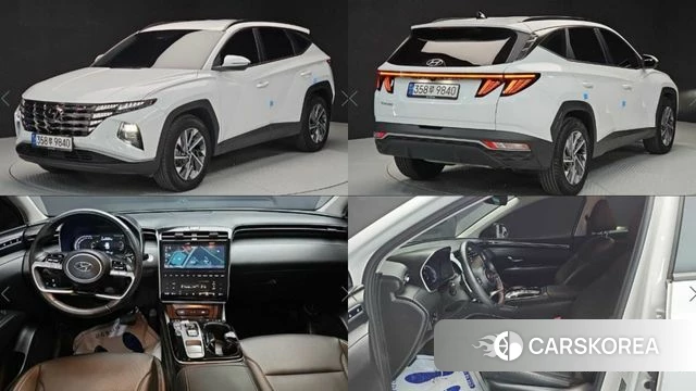 Hyundai Tucson Hybrid (NX4) 2022 Белый из Кореи