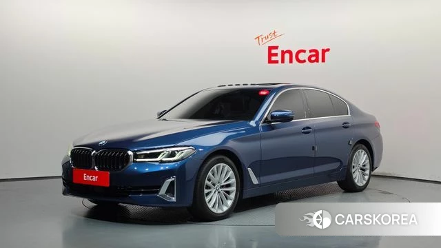 BMW 5 Series (G30) 2021 Синий из Кореи