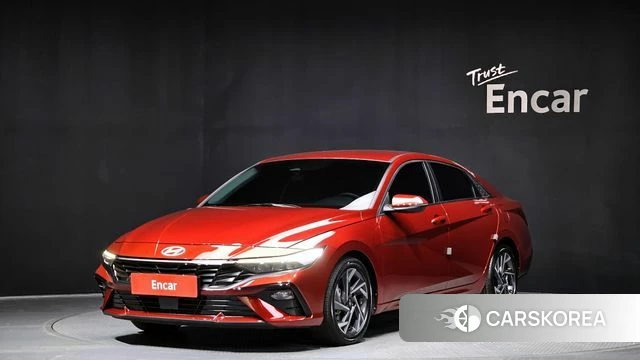 Hyundai The New Avante (CN7) 2024 Красный из Кореи