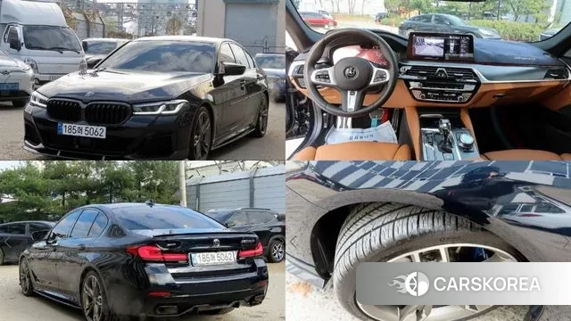 BMW 5 Series (G30) 2022 Черный из Кореи