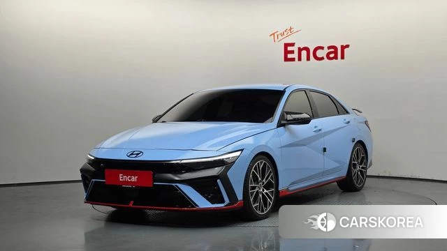 Hyundai The New Avante (CN7) 2022 Небесно-голубой из Кореи