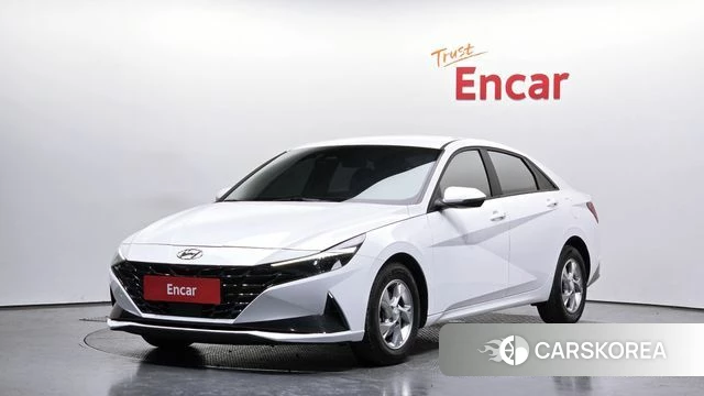 Hyundai Avante (CN7) 2023 Белый из Кореи