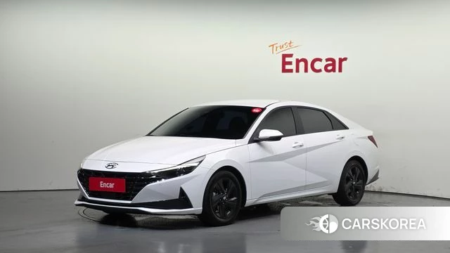Hyundai Avante (CN7) 2023 Белый из Кореи