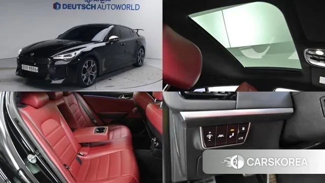 Kia Stinger 2018 Черный из Кореи