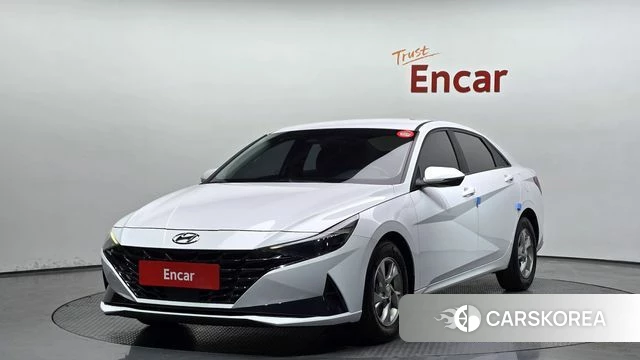 Hyundai Avante (CN7) 2021 Белый из Кореи