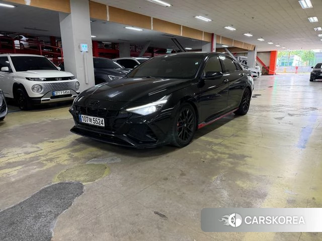 Hyundai Avante (CN7) 2021 Черный из Кореи