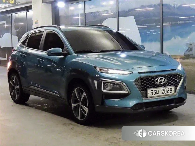 Hyundai Kona 2018 Синий нефрит из Кореи
