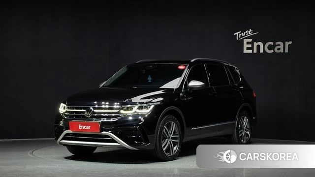 Volkswagen Tiguan Allspace 2022 Черный из Кореи