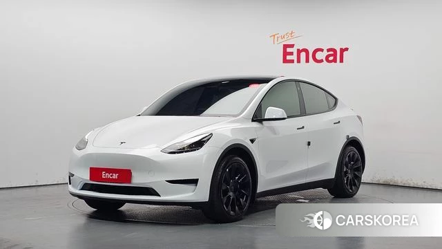 Tesla Model Y 2023 Белый из Кореи