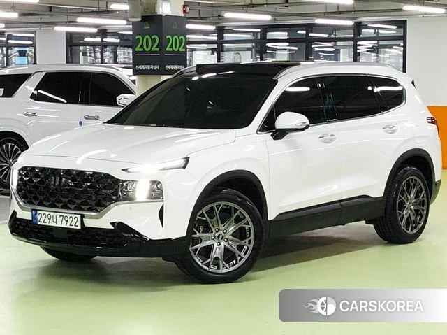 Hyundai The New Santa Fe 2023 Белый из Кореи