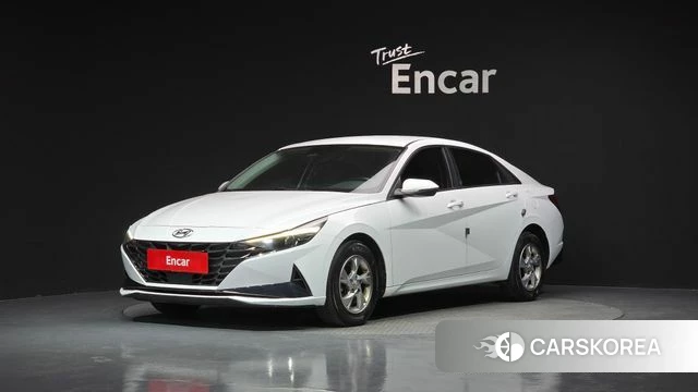 Hyundai Avante (CN7) 2021 Белый из Кореи