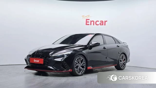 Hyundai Avante (CN7) 2023 Черный из Кореи