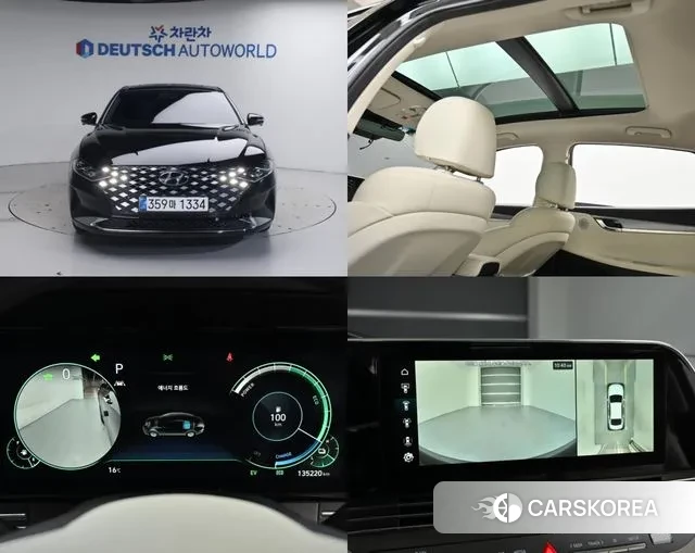 Hyundai The New Grandeur IG Hybrid 2022 Черный из Кореи