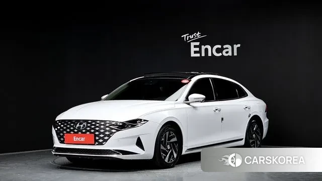 Hyundai The New Grandeur IG Hybrid 2021 Белый из Кореи