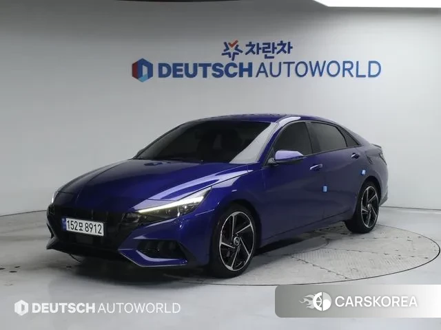 Hyundai Avante (CN7) 2020 Синий из Кореи