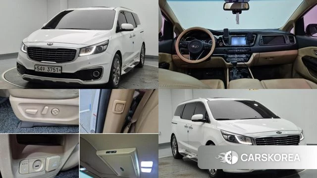 Kia All New Carnival 2018 Белый из Кореи