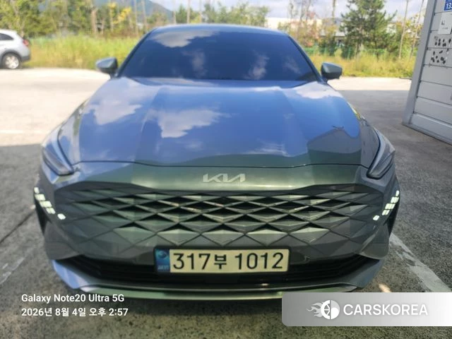 Kia K8 Hybrid 2021 Серебристо-серый из Кореи