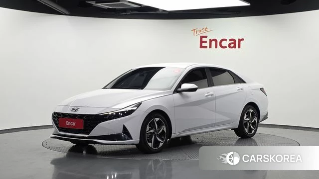 Hyundai Avante (CN7) 2022 Белый из Кореи