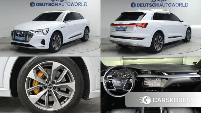 Audi e-Tron 2021 Белый из Кореи