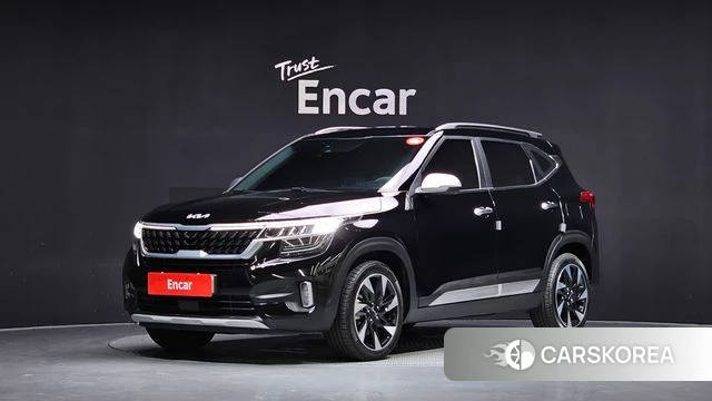 Kia Seltos 2022 Черный из Кореи