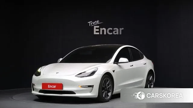 Tesla Model 3 2021 Белый из Кореи
