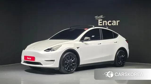 Tesla Model Y 2023 Белый из Кореи
