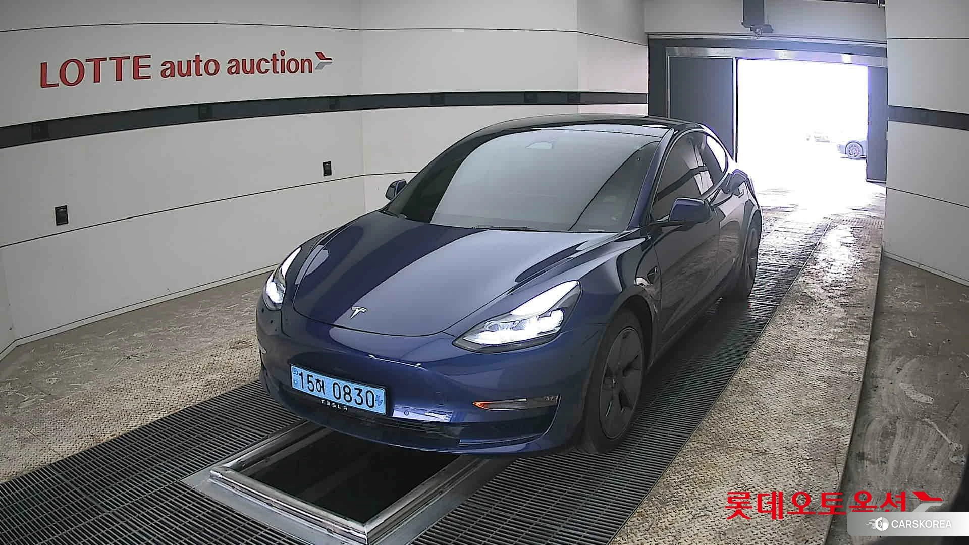 Tesla Model 3 Long Range 2022 Deep Blue Metallic из Кореи