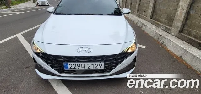 Hyundai Avante (CN7) 2022 Белый из Кореи