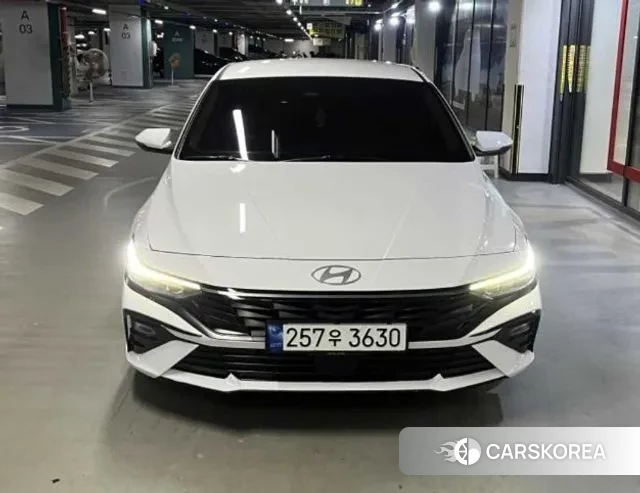 Hyundai The New Avante (CN7) 2023 Белый из Кореи