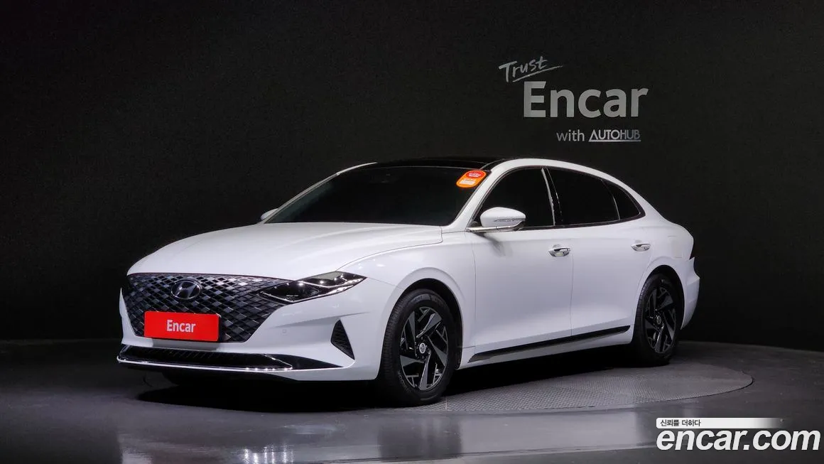 Hyundai The New Grandeur IG Hybrid 2021 Белый из Кореи