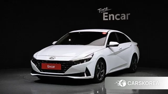 Hyundai Avante (CN7) 2021 Белый из Кореи