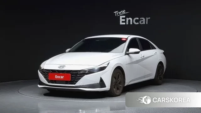Hyundai Avante Hybrid (CN7) 2021 Белый из Кореи