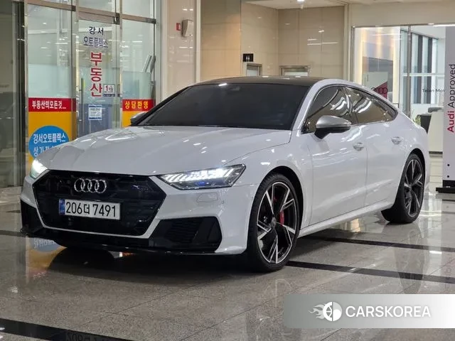 Audi S7 (4K) 2024 Белый из Кореи