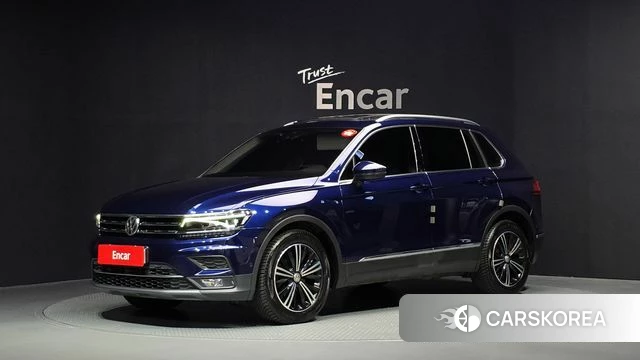 Volkswagen Tiguan second Generation 2020 Синий из Кореи