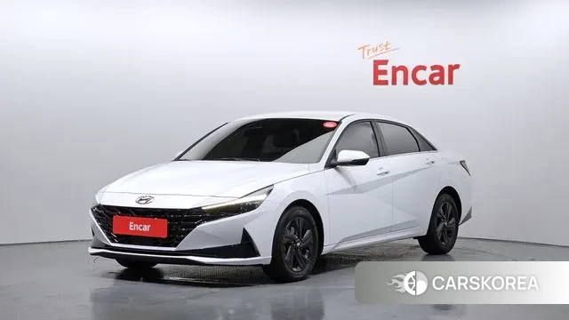 Hyundai Avante (CN7) 2021 Белый из Кореи