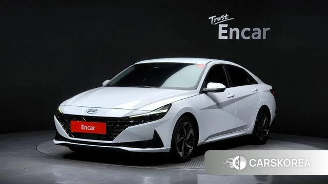 Hyundai Avante (CN7) 2022 Белый из Кореи