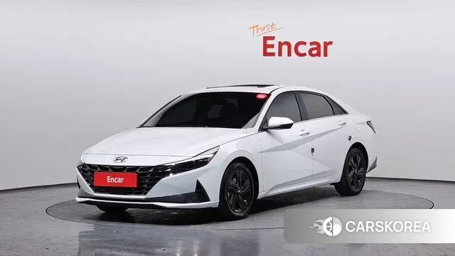 Hyundai Avante (CN7) 2021 Белый из Кореи