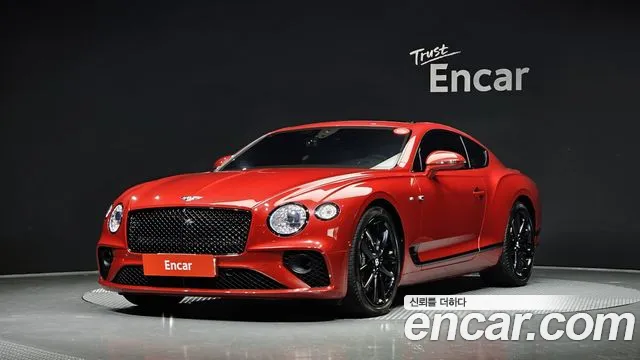 Bentley Continental GT 3rd Generation 2021 Красный из Кореи
