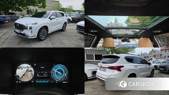 Hyundai The New Santa Fe 2023 Белый из Кореи