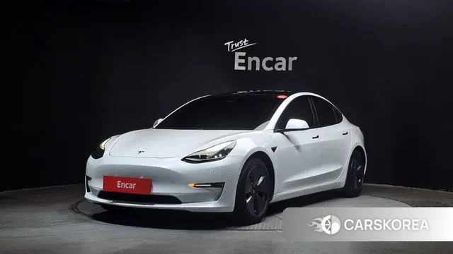 Tesla Model 3 2021 Белый из Кореи