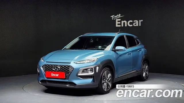 Hyundai Kona 2018 Небесно-голубой из Кореи