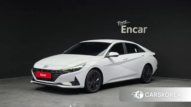 Hyundai Avante Hybrid (CN7) 2022 Белый из Кореи